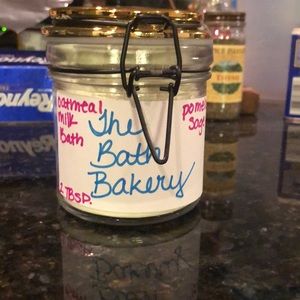 Homemade oatmeal milk bath!